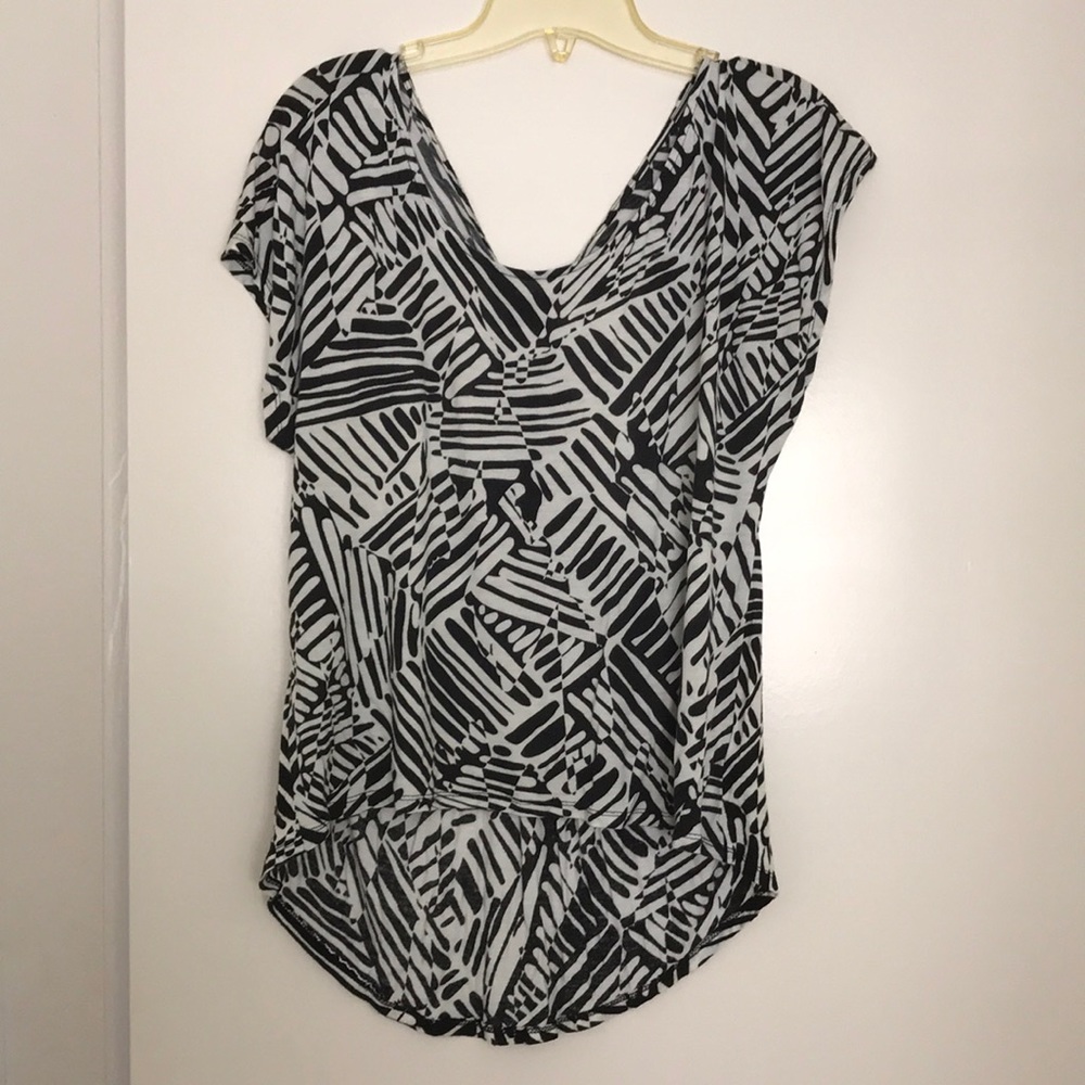 Striped shirt sleeve top